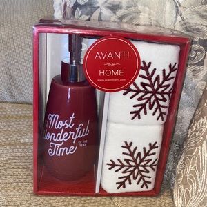 🎄 ❤️🎄NWT AVANTI Home “The Most Wonderful Time of the Year” 3 PC Gift Set